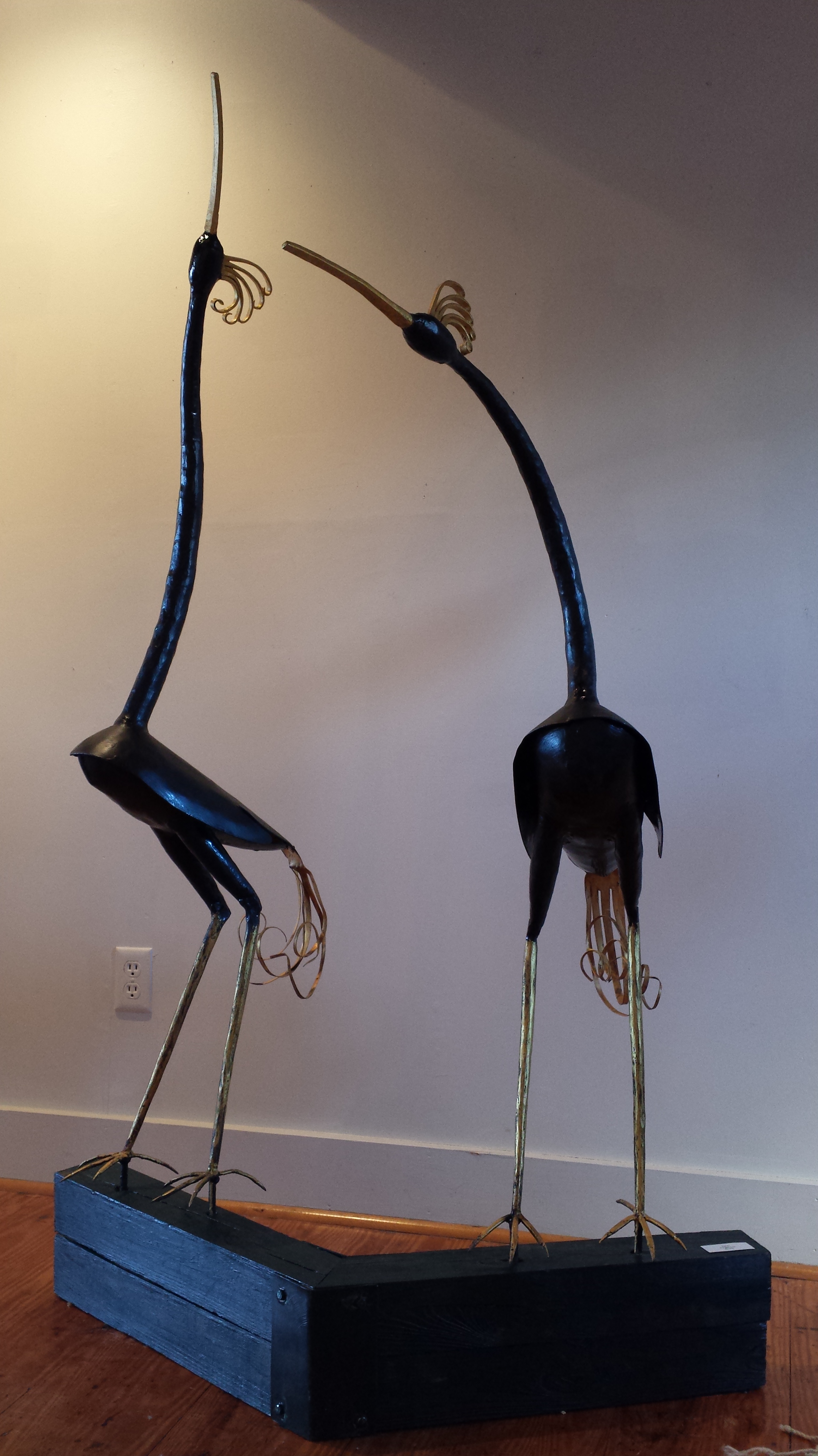 Egrets, by Nol Putnam. forged iron, height: 64 inches, $5,900