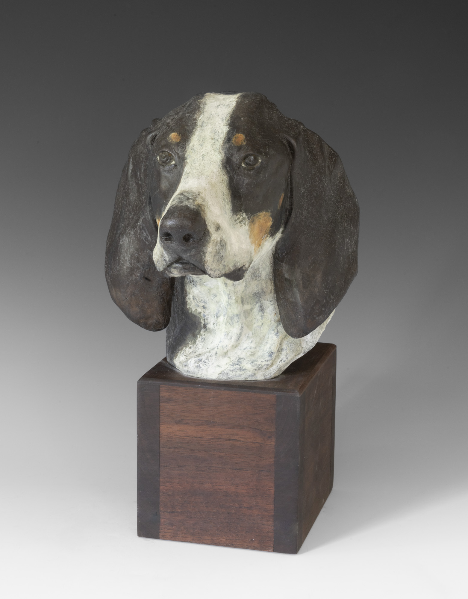 "Blue the Coon Hound"
Bronze on Wood
15 x 9.5 x 15